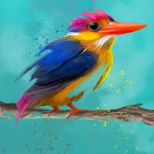 Alternative view of O pássaro colorido