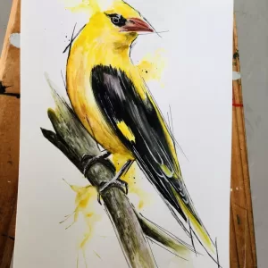 Alternative view of Pássaro amarelo